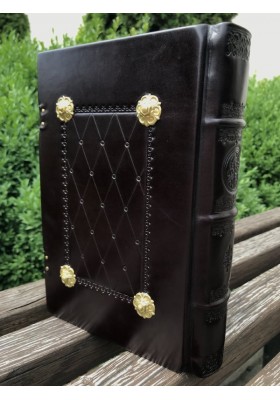 Євангеліє з латунними накладками 17х23см