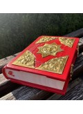 Євангеліє з позолоченими накладками 17х23см (червоне)